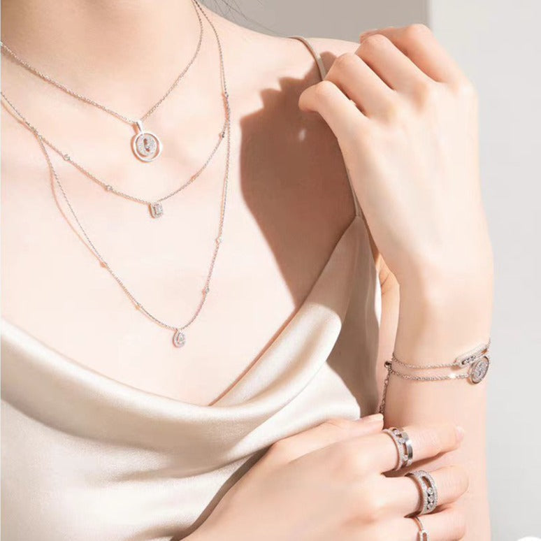 [⭐moonlume]Demo MOVER PM PAVED NECKLACE