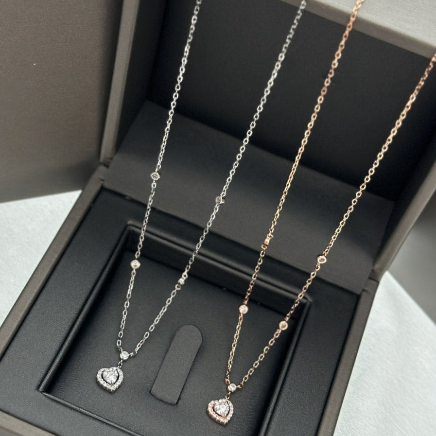 [⭐moonlume]JOY HEART DIAMOND NECKLACE
