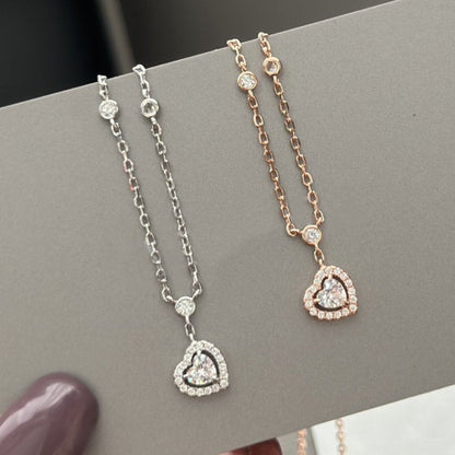 [⭐moonlume]JOY HEART DIAMOND NECKLACE