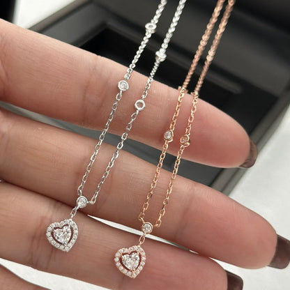 [⭐moonlume]JOY HEART DIAMOND NECKLACE