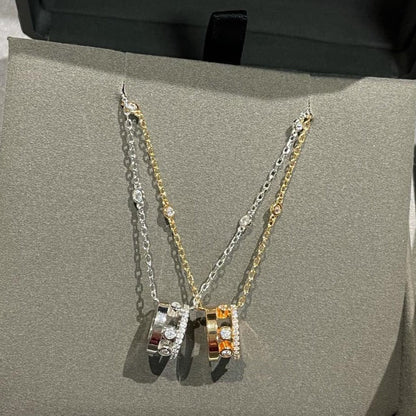 [⭐moonlume]CHAIN MOVE ROMANE PEDAND NECKLACE