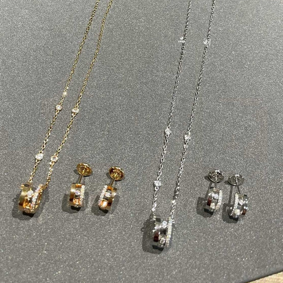 [⭐moonlume]CHAIN MOVE ROMANE PEDAND NECKLACE