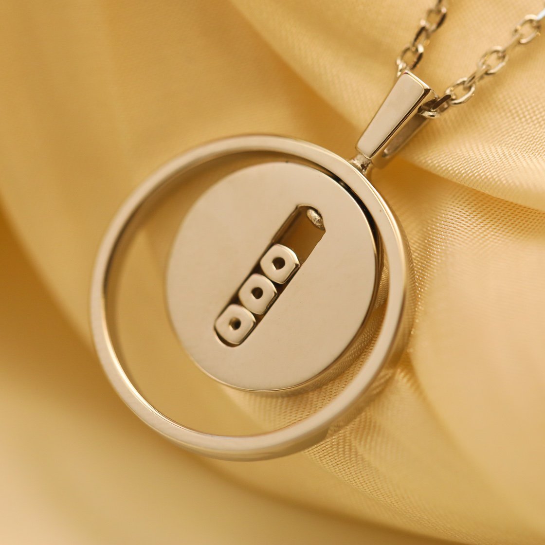 [⭐moonlume]Demo MOVE MM SILVER DIAMOND NECKLACE