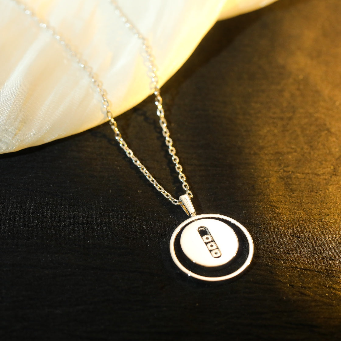 [⭐moonlume]Demo MOVE MM SILVER DIAMOND NECKLACE