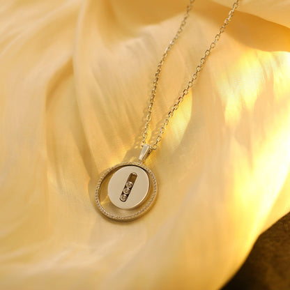 [⭐moonlume]Demo MOVE MM SILVER DIAMOND NECKLACE
