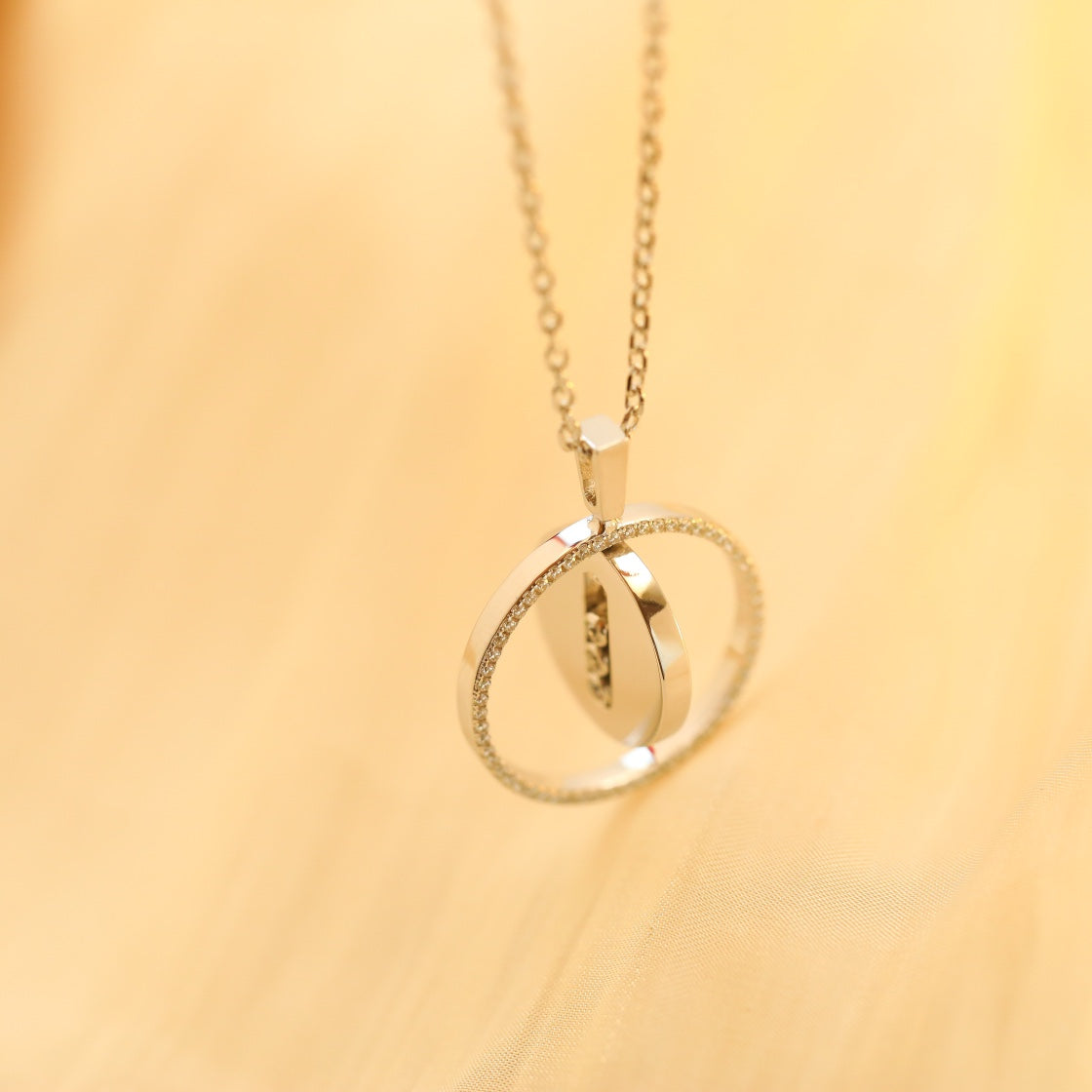 [⭐moonlume]Demo MOVE MM SILVER DIAMOND NECKLACE