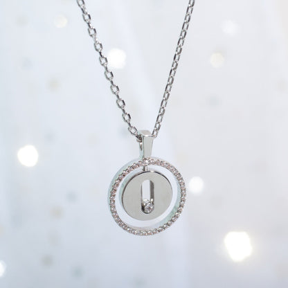 [⭐moonlume]Demo MOVE PM NECKLACE SILVER DIAMOND