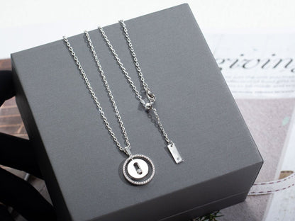 [⭐moonlume]Demo MOVE PM NECKLACE SILVER DIAMOND