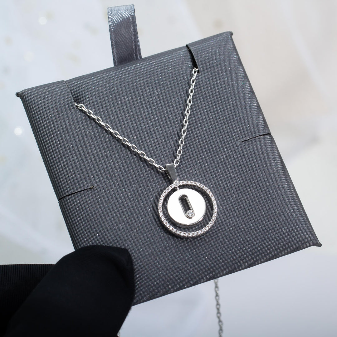 [⭐moonlume]Demo MOVE PM NECKLACE SILVER DIAMOND