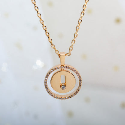[⭐moonlume]Demo MOVE PM NECKLACE PINK GOLD DIAMOND
