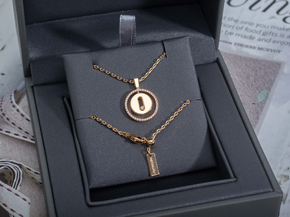 [⭐moonlume]Demo MOVE PM NECKLACE PINK GOLD DIAMOND