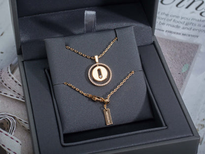 [⭐moonlume]Demo MOVE PM NECKLACE PINK GOLD DIAMOND