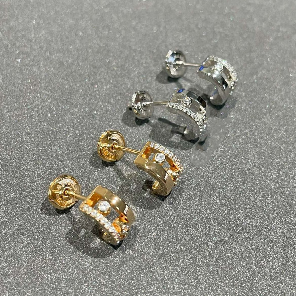 [⭐moonlume]MOVE ROMANE EARRINGS DIAMOND