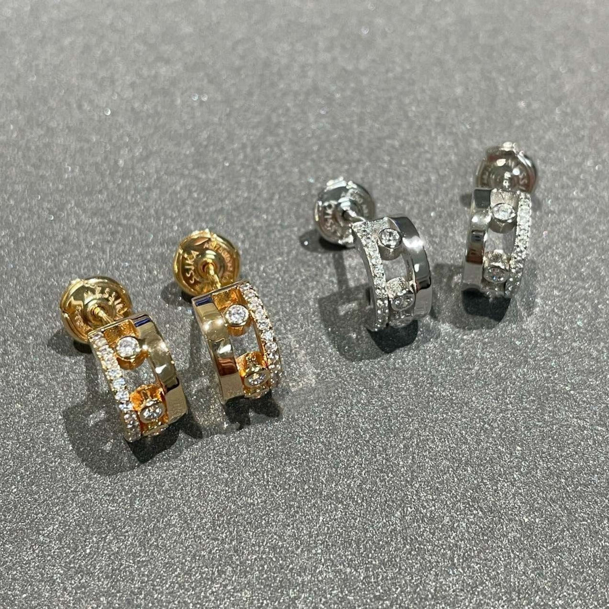 [⭐moonlume]MOVE ROMANE EARRINGS DIAMOND
