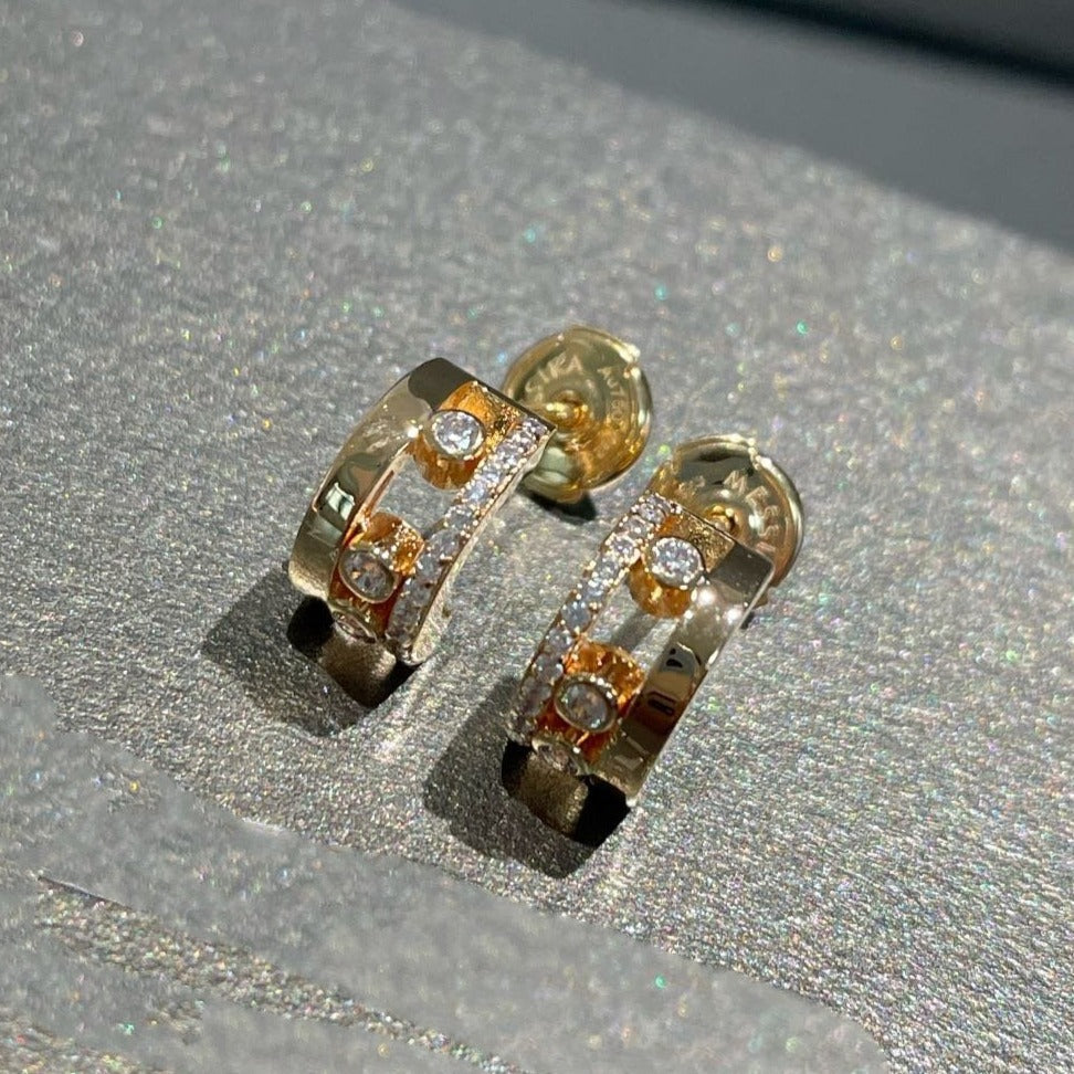 [⭐moonlume]MOVE ROMANE EARRINGS DIAMOND