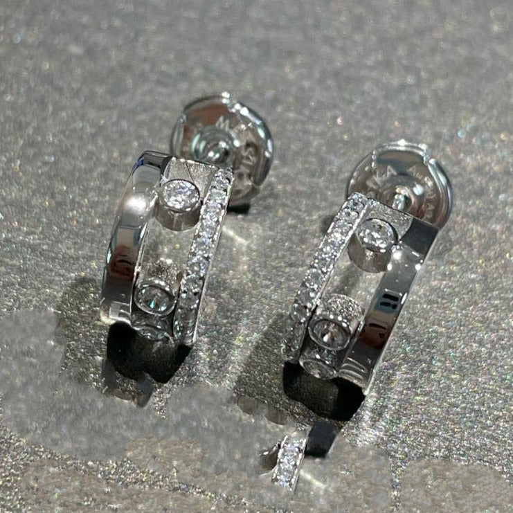 [⭐moonlume]MOVE ROMANE EARRINGS DIAMOND