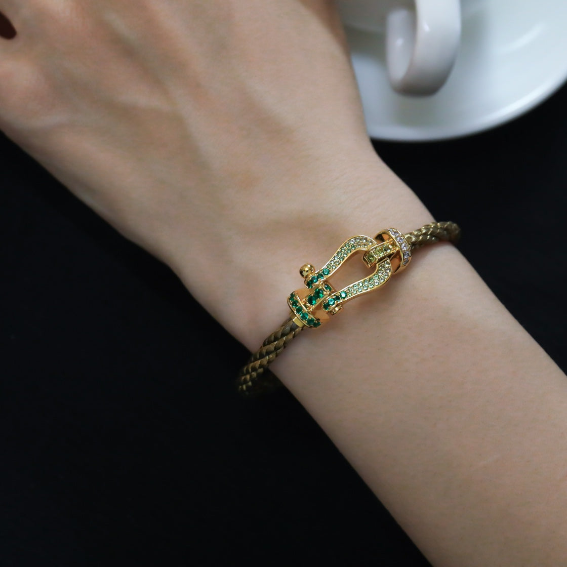 [⭐moonlume]FORCE 10 GOLD GREEN DIAMOND PAVED