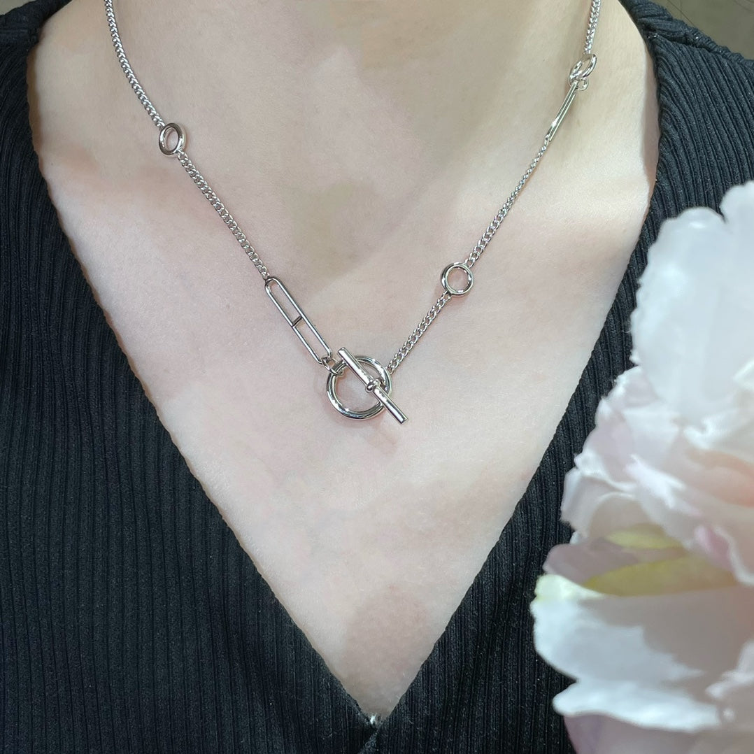 [⭐moonlume]HM STERLING CHAINE D'ANCRE HEART