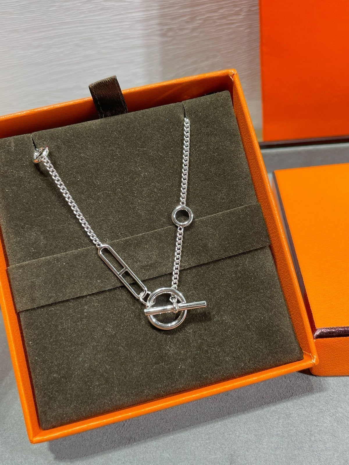 [⭐moonlume]HM STERLING CHAINE D'ANCRE HEART