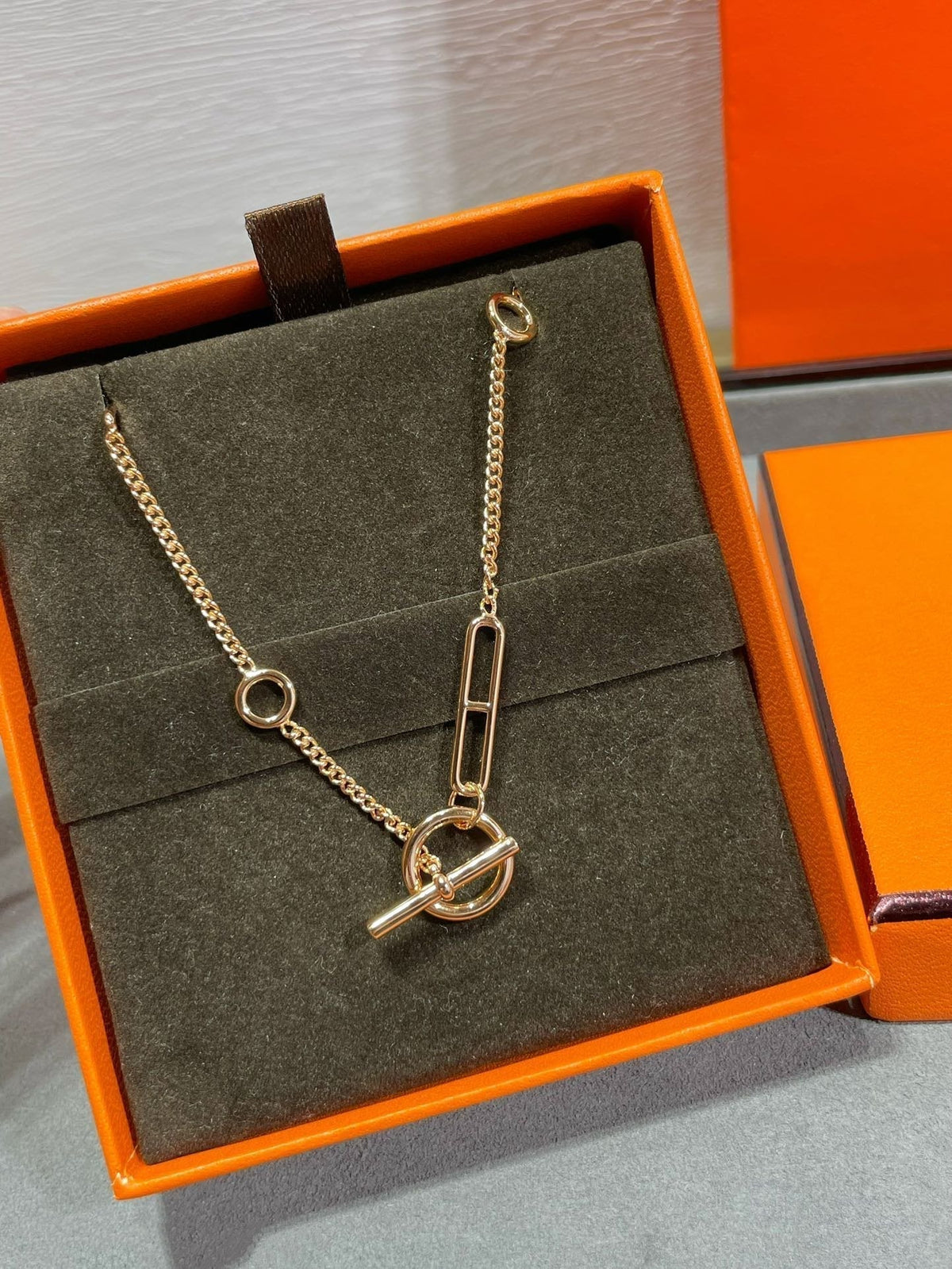 [⭐moonlume]HM STERLING CHAINE D'ANCRE HEART
