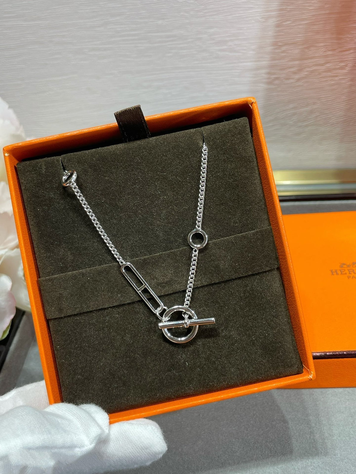 [⭐moonlume]HM STERLING CHAINE D'ANCRE HEART