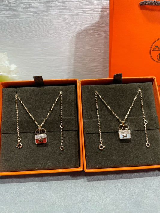 [⭐moonlume]H CIRCE MOISSANITE PENDANT NECKLACE GOLD
