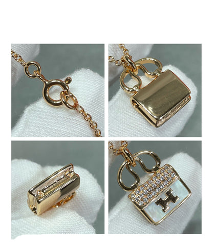 [⭐moonlume]H CIRCE MOISSANITE PENDANT NECKLACE GOLD