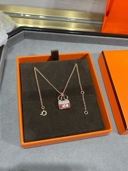 [⭐moonlume]H CIRCE MOISSANITE PENDANT NECKLACE GOLD