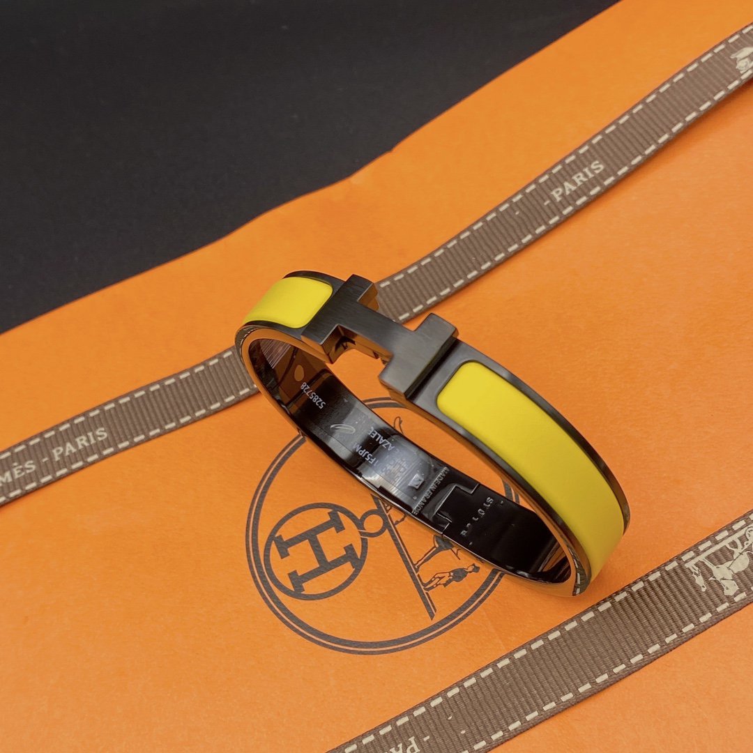 [⭐moonlume]CLIC HM SO BLACK YELLOW BRACELET