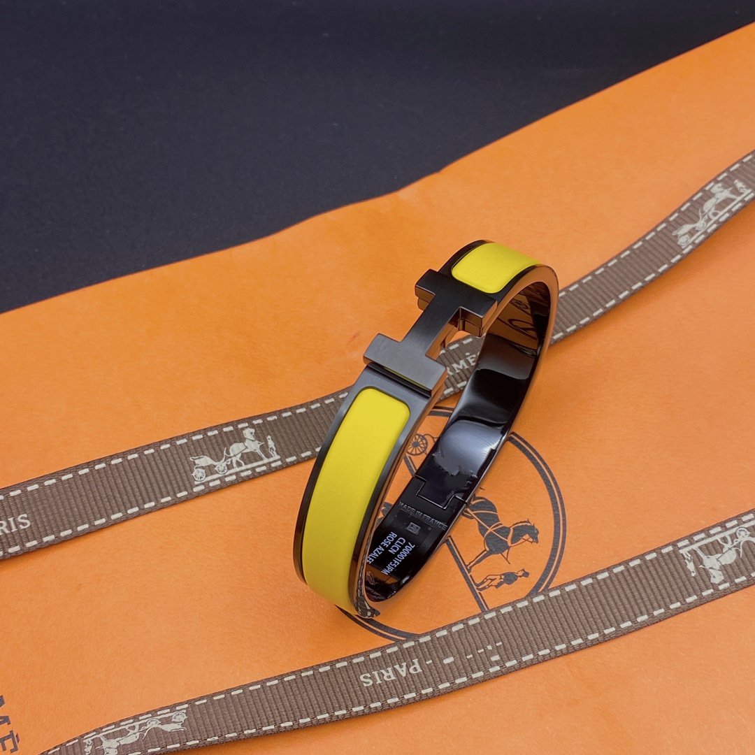 [⭐moonlume]CLIC HM SO BLACK YELLOW BRACELET