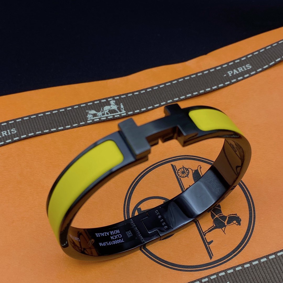 [⭐moonlume]CLIC HM SO BLACK YELLOW BRACELET