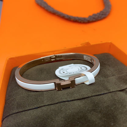 [⭐moonlume]CLASSIC HM CLIC WHITE 8MM ENAMEL BRACELET