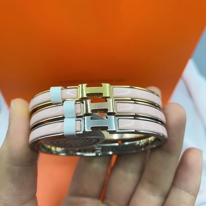 [⭐moonlume]CLASSIC HM CLIC  PINK 8MM ENAMEL BRACELET