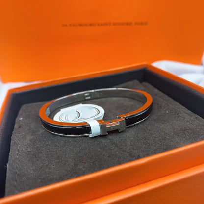 [⭐moonlume]CLASSIC HM CLIC BLACK 8MM ENAMEL BRACELET