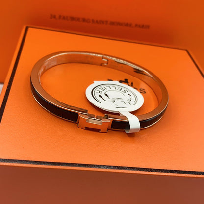 [⭐moonlume]CLASSIC HM CLIC BLACK 8MM ENAMEL BRACELET