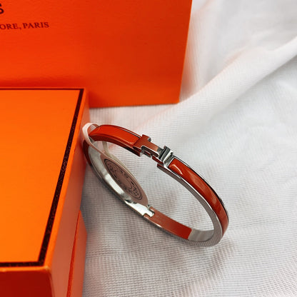 [⭐moonlume]CLASSIC HM CLIC RED 8MM ENAMEL BRACELET