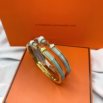 [⭐moonlume]CLASSIC HM CLIC GREEN 8MM ENAMEL BRACELET