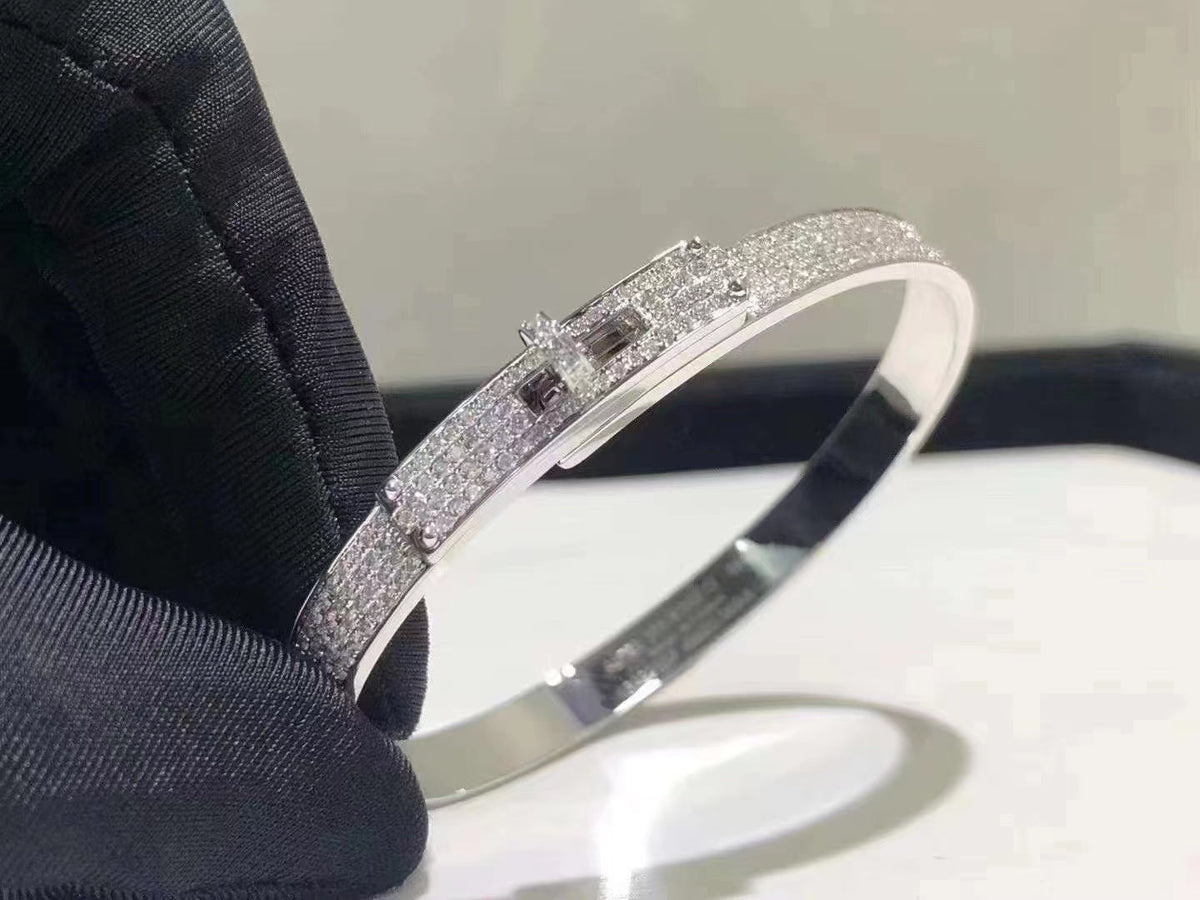 [⭐moonlume]HM KELLY BRACELET IN SILVER AND FULL PAVE DIAMOND