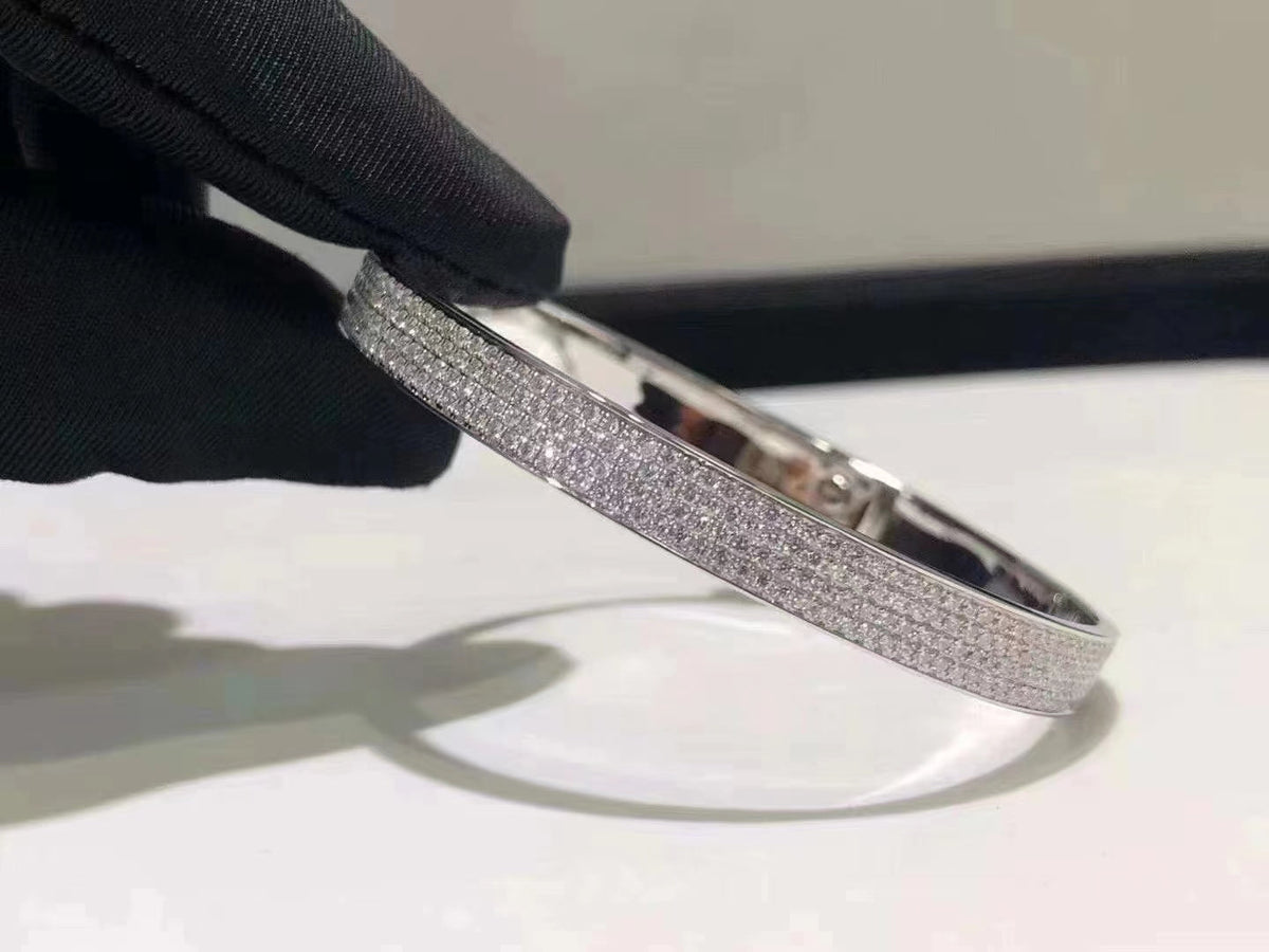 [⭐moonlume]HM KELLY BRACELET IN SILVER AND FULL PAVE DIAMOND
