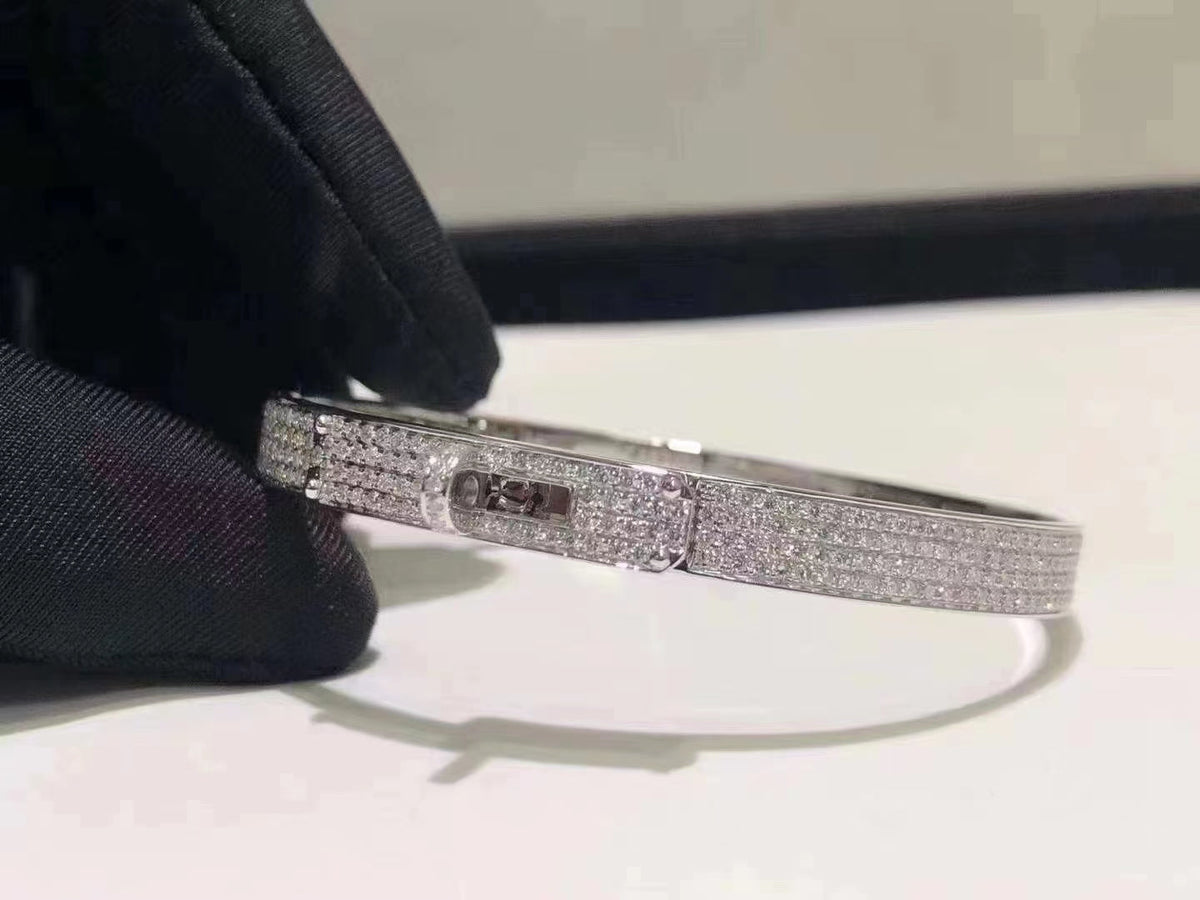 [⭐moonlume]HM KELLY BRACELET IN SILVER AND FULL PAVE DIAMOND