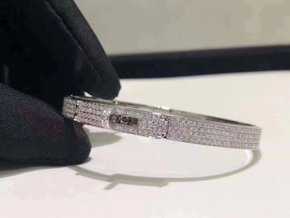 [⭐moonlume]HM KELLY BRACELET IN SILVER AND FULL PAVE DIAMOND