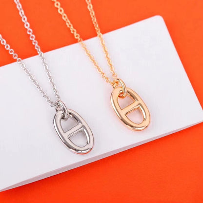 [⭐moonlume]HM PIG NOSE NECKLACE