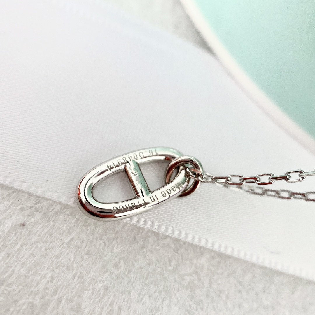 [⭐moonlume]HM PIG NOSE NECKLACE