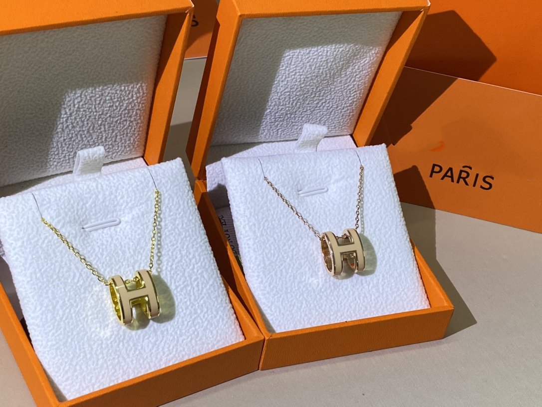 [⭐moonlume]HM CLIC YELLOW ENAMEL GOLD NECKLACE