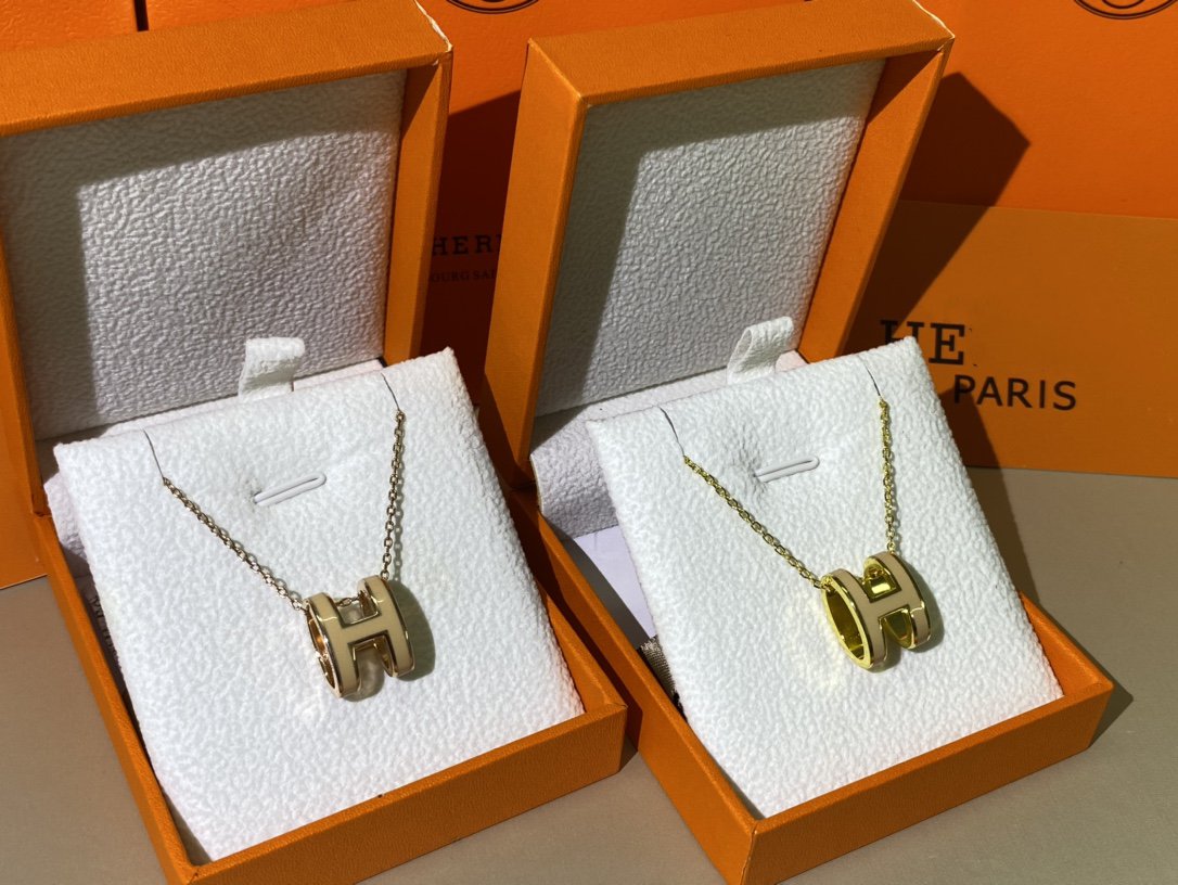 [⭐moonlume]HM CLIC YELLOW ENAMEL GOLD NECKLACE