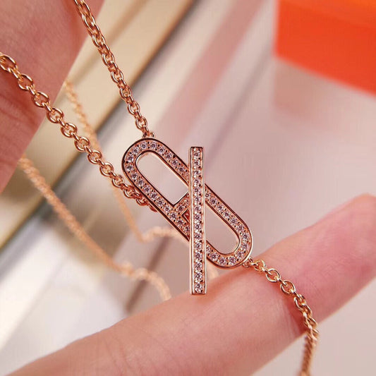 [⭐moonlume]HM FIRE PIG NOSE NECKLACE TRENDY STREET