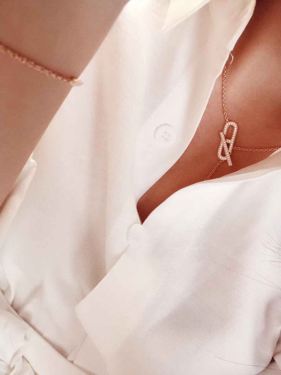 [⭐moonlume]HM FIRE PIG NOSE NECKLACE TRENDY STREET