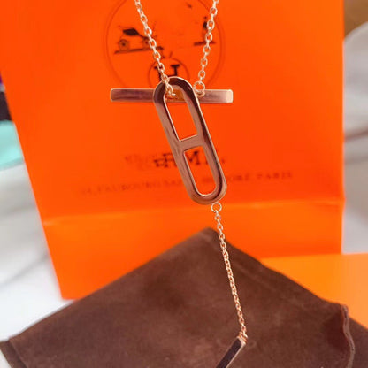 [⭐moonlume]HM NECKLACE PLATINUM ROSE GOLD DIAMOND