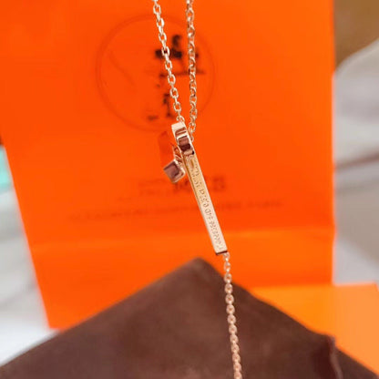 [⭐moonlume]HM NECKLACE PLATINUM ROSE GOLD DIAMOND