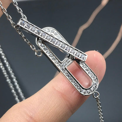 [⭐moonlume]HM NECKLACE PLATINUM ROSE GOLD DIAMOND